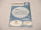 1967 205758 Evinrude Owner's Operating Manual Fastwin Hp 18702 18703 Used. Price: $21.95.