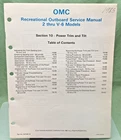 New Genuine Omc 507508-10 Section Ten Power Trim And Tilt Service Manual 1985. Price: $32.93.
