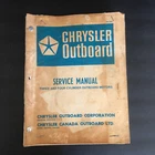 Chrysler Outboard Marine Service Manual Ob 1565 Repair Disassembly 1965 Or Later Used. Price: $37.49.