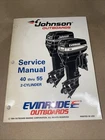 Evinrude Johnson Outboards 503148, 40 Thru 55 2-CYLINDER Service Manual Used. Price: $23.88.