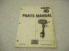 90-74059 1977 Mercury 40, Hp Model Outboard Parts Manual Catalog Used. Price: $15.50.