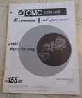 1967 Omc Evinrude Johnson 155 Hp HU-16C HUE-16C Stern Drive Parts Catalog Used. Price: $17.00.