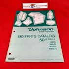 1973 Johnson Seahorse 50HP Parts Catalog 50R73 50RL73 50ES73 50ESL73 386136 Fin Used. Price: $13.99.