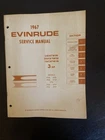 1967 Evinrude Service Manual 4351 For The 3HP Lightwin, Ducktwin & Yachtwin Used. Price: $28.77.