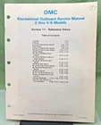 New Genuine Omc 507508-11 Section Eleven Reference Views Service Manual 1985. Price: $36.08.