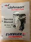 1997 Omc Johnson Evinrude Eu Thru 70 Hp 3 Cylinder Service Manual P/n 507266 Used. Price: $39.99.