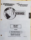 1995 Evinrude Johnson Omc Parts Catalog 28JET Models P/n 438158 Used. Price: $14.99.