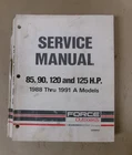 Used Force Outboard Service Manual 85, 90, 120, 125HP 1988-1991 Part # Ob 4642. Price: $49.99.