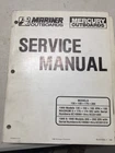 Mercury Marine Models 135 150 175 200 Service Manual 90-814098-1 Used. Price: $17.00.