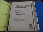 1975 Johnson Hp 50ES75 50ESL75 Outboard Parts Catalog Manual Used. Price: $13.99.