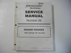 1999 Mercury Marine Mercruiser 90-861329-1 # 26GM 4 Cylinder Service Manual Oem Used. Price: $28.99.