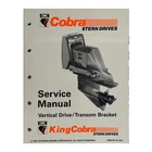 Omc Cobra / King Service Manual (508289) For "jv" Vertical Drive Transom Used. Price: $15.00.