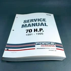 Nos Oem Force Outboards 90-823266, 70 Hp 1991-1995 Marine Service Manual As-new Used. Price: $50.71.