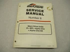 90-12934-1 194 Mercruiser Service Manual #6 Stern Drive Units Mr Alpha One Ss Used. Price: $38.00.