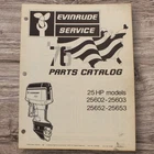 1976 Evinrude Hp Models 25602 25603 25652 25653 Service Parts Catalog #5208 Used. Price: $12.99.