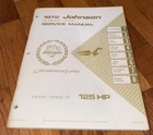 1972 Omc Johnson Hp Outboard Motor Service Repair Manual JM-7212 125ESL72 Used. Price: $17.49.