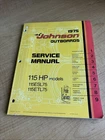 Oem 1975 Johnson Outboard Motors Service Manual Hp Models 115ESL75-115ETL75 Used. Price: $19.95.