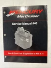 2004 Mercury Mercruiser #40 Service Manual Gen Iii Cool Fuel Supplement Used. Price: $19.00.
