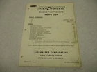 90-33926 1965 Mercury Mercruiser Marine 140 Engine Parts List Manual Used. Price: $17.95.