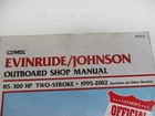 Clymer B737-2 Evinrude Johnson Two Stroke 85-300HP 1995-2002 Service Manual Used. Price: $36.00.