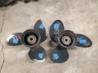 Pair Of 15" X 15P Omc Evinrude Johnson Stainless Steel Propellers, P5429 P5430 Used. Price: $334.00.