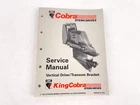 Omc Cobra Stern Drives Service Manual Vertical Drive/transom Bracket 508289 Used. Price: $24.99.