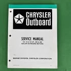 Chrysler Outboard Motors Service Manual 9.9, 12 & 15 Hp; 250 280 Sailor OB3391 Used. Price: $21.99.