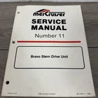 1992 Mercury Mercruiser #11 Bravo Stern Drive Unit Service Manual Pn 90-17431--1 Used. Price: $22.00.