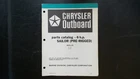 Chrysler Outboard Hp Sailor Parts Catalog Model 65 H0A 80A 7/79 Good. Price: $29.99.