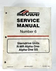 Mercruiser Number #6 Service Manual Sterndrive Mr Alpha 90-12934-1 Priority Used. Price: $93.88.