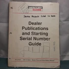 Mercury 90-830571 Dealer Publications And Starting Serial Number Guide Used. Price: $8.64.