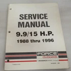 1988-1996 Force Outboards 9.9/15 Hp Models Service Manual P/n 90-823264 Used. Price: $14.24.