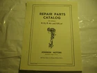 Johnson Sea Horse Model K-75 K-80 KA-37 Outboard Motor Parts Catalog K75 K80 K37 Used. Price: $9.05.