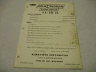 90-37300 1965 Mercury Mercruiser 1A 1B 1C Stern Drive Parts List Manual Used. Price: $14.95.