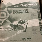 1973 Johnson Hp Outboard Motor Service Manual 20R73 20RL73 Used. Price: $29.95.