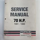 Force Outboards Service Repair Shop Manual 1991-1995 70 Hp 90-823266 Oem Used. Price: $39.55.