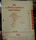 1970 Johnson Hp 20R70 20RL70 Outboard Motor Service Repair Manual Used. Price: $18.00.
