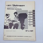 1971 Johnson Evinrude Outboards Service Manual 1/2 Hp JM-7104 Md. 9R71 9RL71 Used. Price: $17.89.
