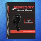 Mercury 15 Fourstroke Outboard Service Manual 2008 Sn 0R235168 Up - Binder Brand. Price: $59.95.