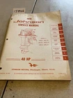 1970 Johnson Hp Motor Models 40E70 40EL70 40R70 40RL70 Service Manual Used. Price: $28.93.