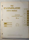 1968 Evinrude 4485 65 Hp Sportfour, Outboard Service Manual Used. Price: $19.95.
