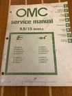 1981OMC 9.9/15HP Evinrude Johnson Repair Service Manual P/N392071 Models Onphoto Used. Price: $39.99.