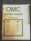 Omc 392072 25/35 Models Service Manual 1980 Used. Price: $14.97.