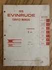 1970 Evinrude Fisherman Hp 6002 6003 Models Service Manual Item No. 4683 Used. Price: $17.99.