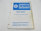 OB981 Vintage Chrysler Outboard Service Repair Manual 75 & 105 Hp 1966-67 Used. Price: $19.95.