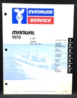 1978 Evinrude 4 Hp (see Cover Photo) Oem Service Manual P/n 5392 Vg Used. Price: $23.76.