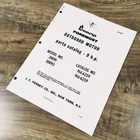 Pennys Foremost 30091 30092 H.p. Outboard Motor Operators Parts Manual New. Price: $14.97.