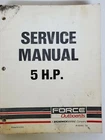 Force Outboards 5 Hp Service Shop Repair Manual 90823263 Marine Good. Price: $32.00.
