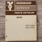 1975 Evinrude Hp Models 6504 6505 Service Parts Catalog #5149 Used. Price: $12.99.
