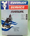 New Genuine Evinrude 5086 Electric Service Manual 1974. Price: $19.00.